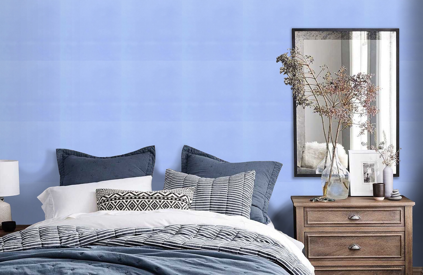 Обои MLW29696524 фото в интерьере спальни