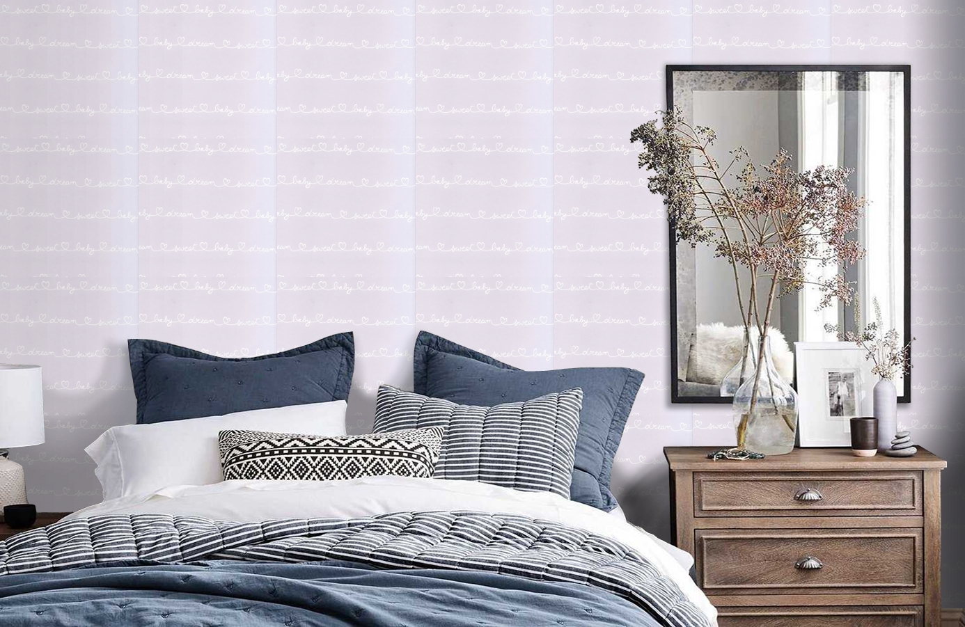 Обои MLW29869135 фото в интерьере спальни