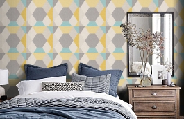 Обои SNG68916640 фото в интерьере спальни превью