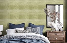 Обои Tortoise 84-Linen фото в интерьере спальни превью