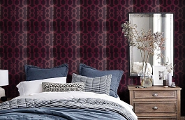 Обои W0010-01 фото в интерьере спальни превью