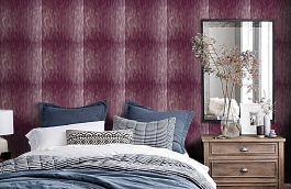 Обои W0011-01 фото в интерьере спальни превью