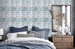 Обои W0012-04 фото в интерьере спальни превью