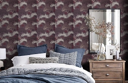 Обои W0016-05 фото в интерьере спальни превью