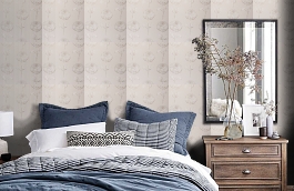 Обои W0017-01 фото в интерьере спальни превью