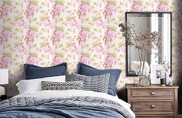 Обои W0022-01 фото в интерьере спальни превью