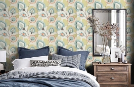 Обои W0023-04 фото в интерьере спальни превью