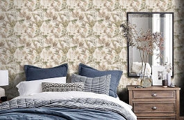 Обои BL22740 фото в интерьере спальни превью