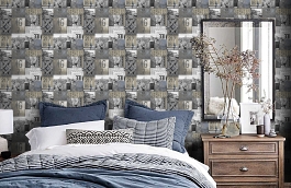 Обои WU20646 фото в интерьере спальни превью