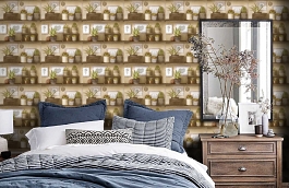 Обои 2016-05 фото в интерьере спальни превью