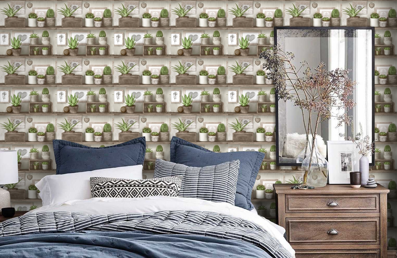 Обои 2016-11 фото в интерьере спальни