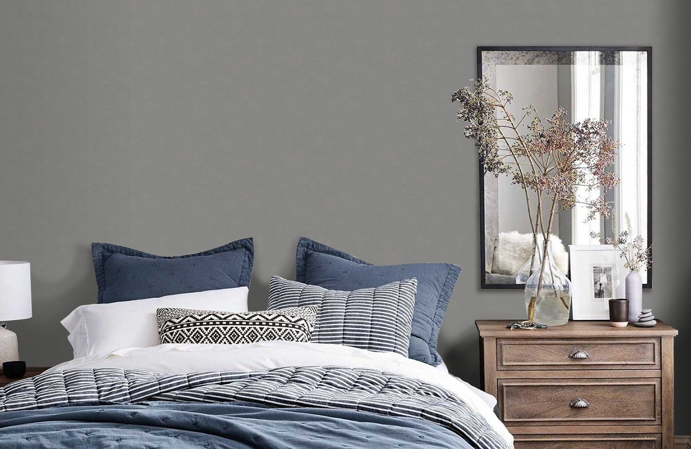 Обои 7050 фото в интерьере спальни