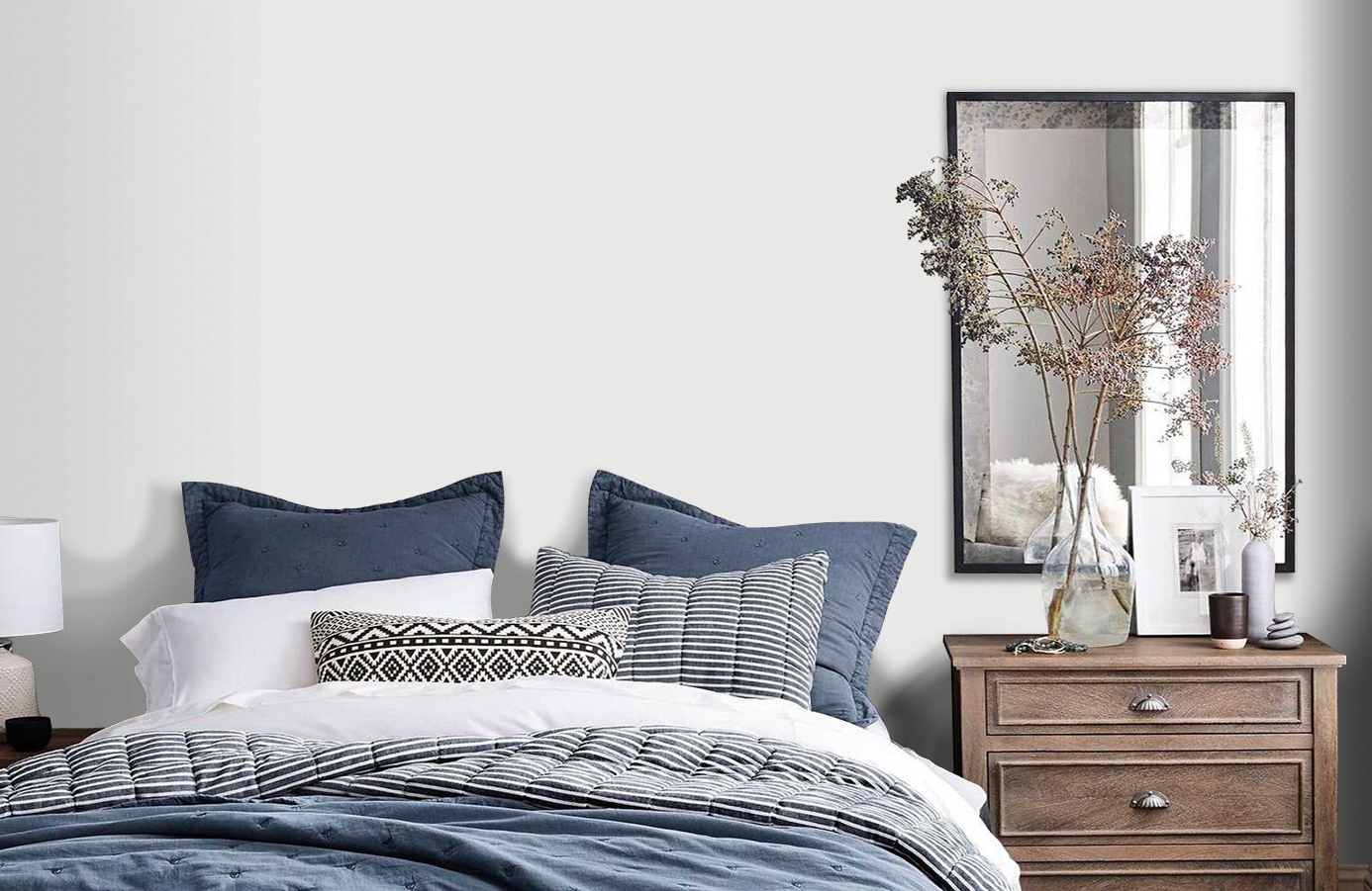 Обои 7054 фото в интерьере спальни