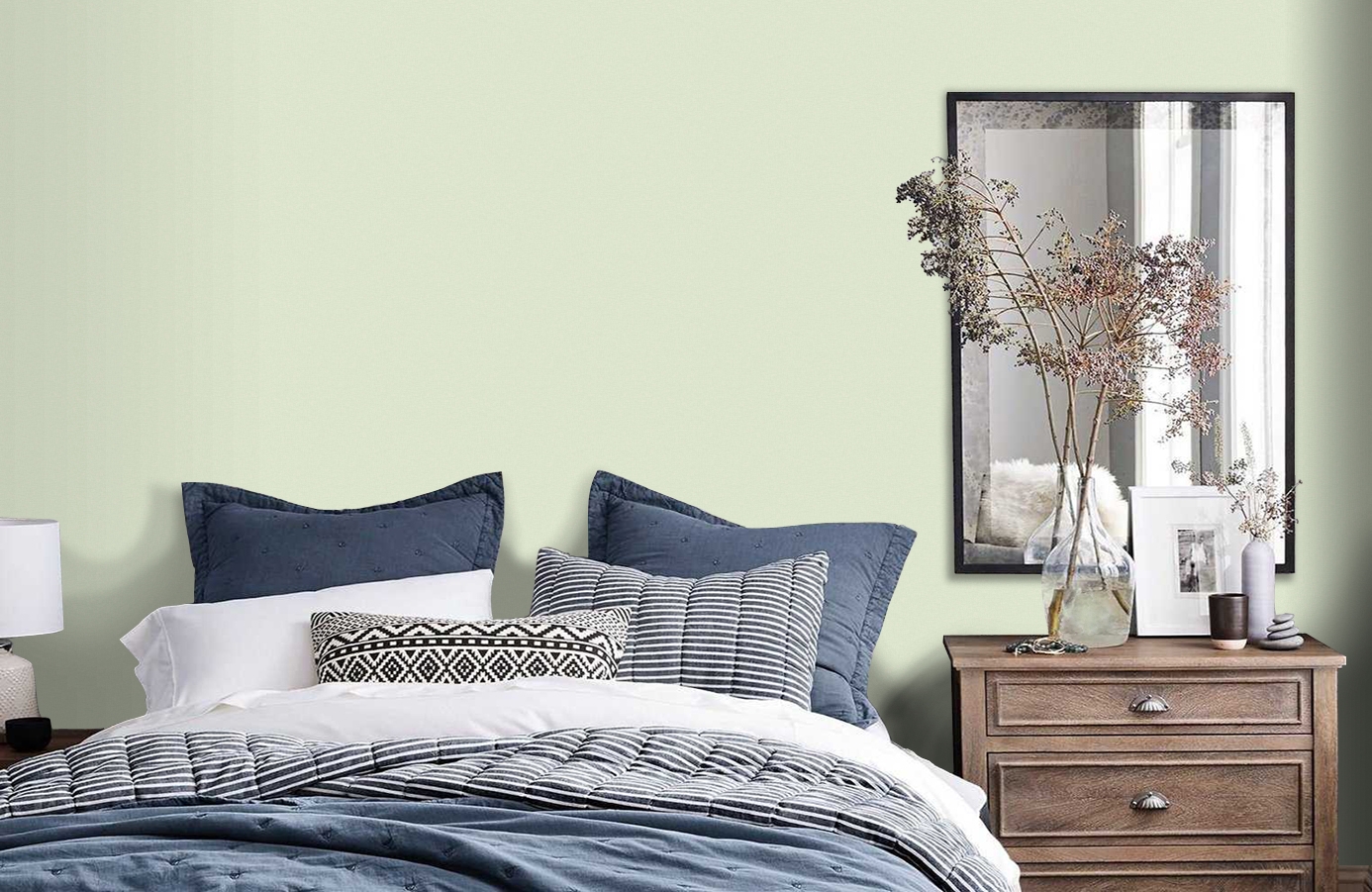 Обои 7059 фото в интерьере спальни