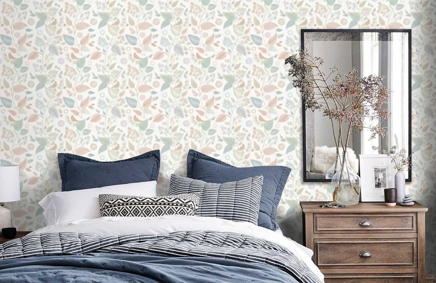 Обои 9330 фото в интерьере спальни