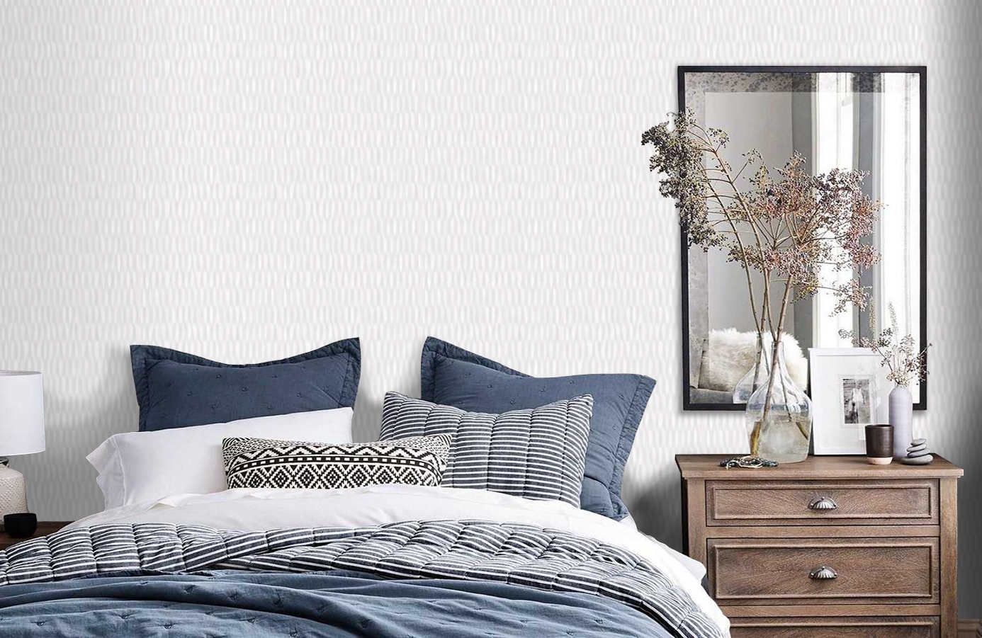 Обои 9332 фото в интерьере спальни