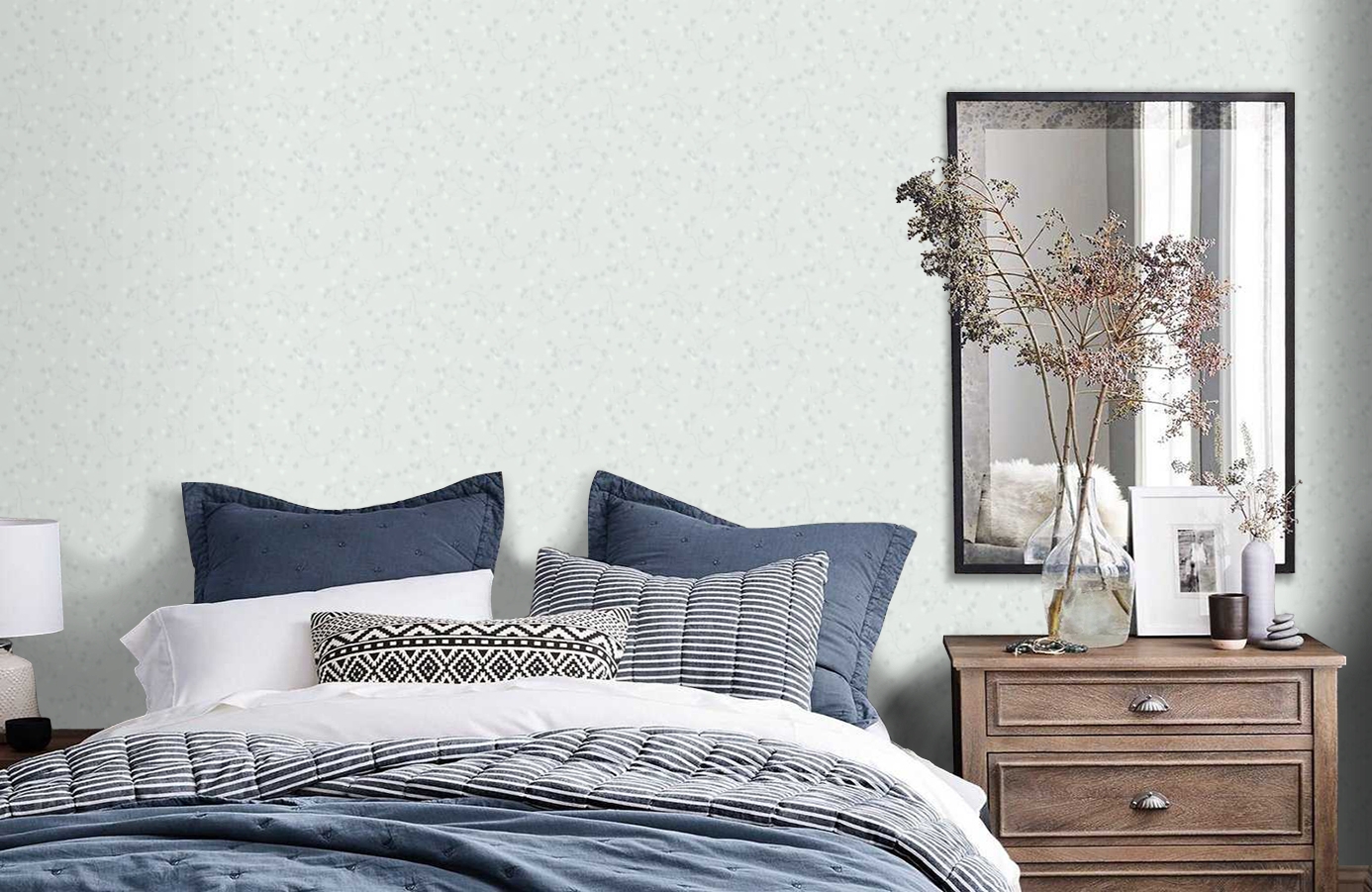 Обои 9339 фото в интерьере спальни