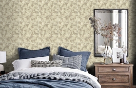 Обои FD812001 фото в интерьере спальни превью