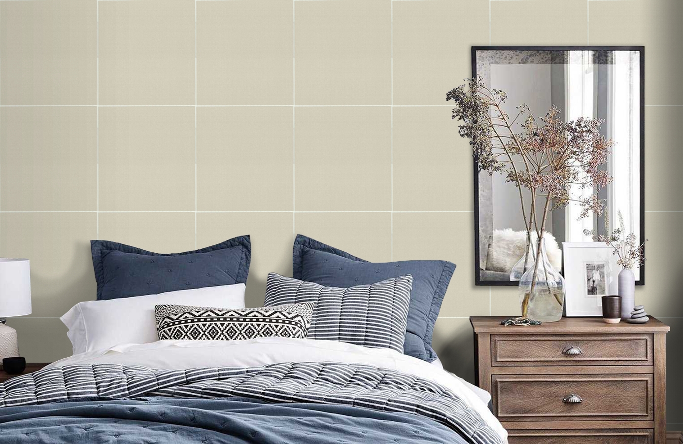 Обои FD812303 фото в интерьере спальни