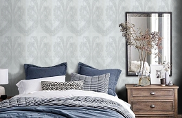 Обои 4785-15 фото в интерьере спальни превью