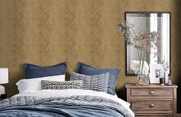 Обои 4786-45 фото в интерьере спальни превью