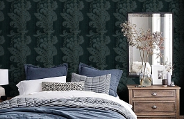 Обои 4789-35 фото в интерьере спальни превью