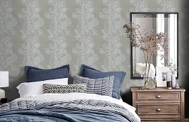 Обои 4789-42 фото в интерьере спальни превью