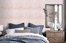 Обои CHA053 фото в интерьере спальни превью