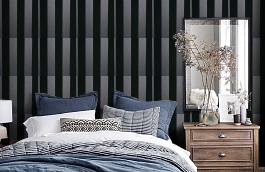 Обои CHA075 фото в интерьере спальни превью