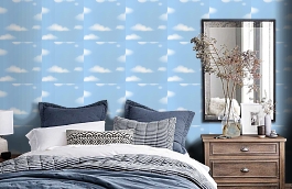 Обои DL21136 фото в интерьере спальни превью