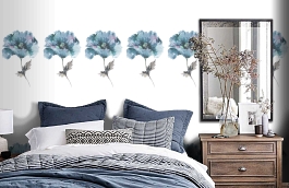 Обои Hel 502 фото в интерьере спальни превью