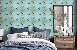 Обои 1243 фото в интерьере спальни превью