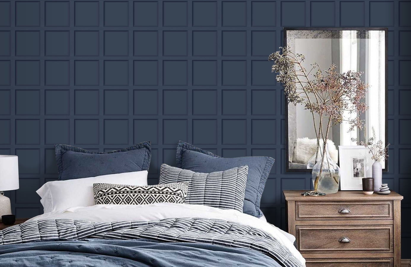 Обои 12980 фото в интерьере спальни