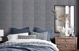 Обои 255C-07 фото в интерьере спальни превью