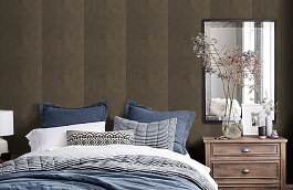 Обои 257C-02 фото в интерьере спальни превью