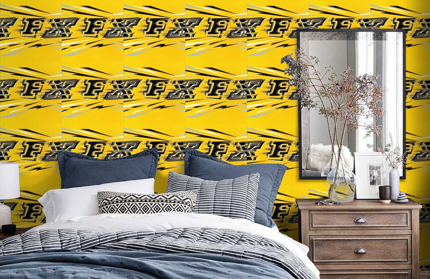 Обои 510-2 фото в интерьере спальни Обои 510-2 фото в интерьере спальни