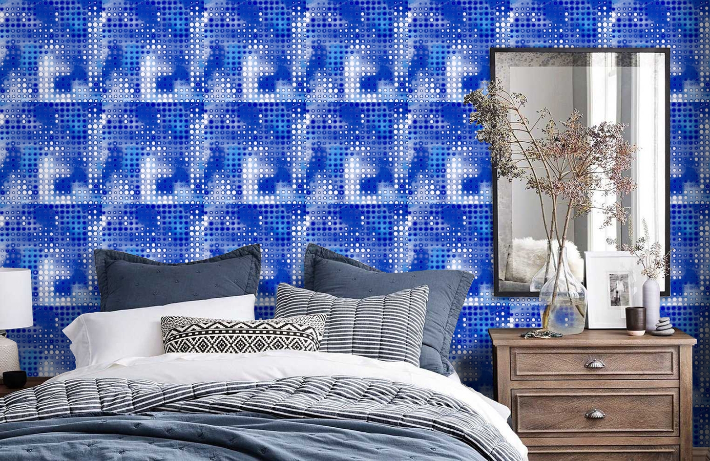 Обои 511-4 фото в интерьере спальни