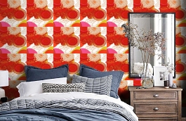 Обои 512-3 фото в интерьере спальни превью