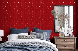 Обои 519-2 фото в интерьере спальни превью