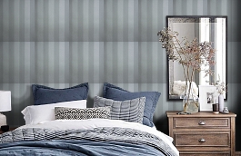 Обои 6540-3 фото в интерьере спальни превью