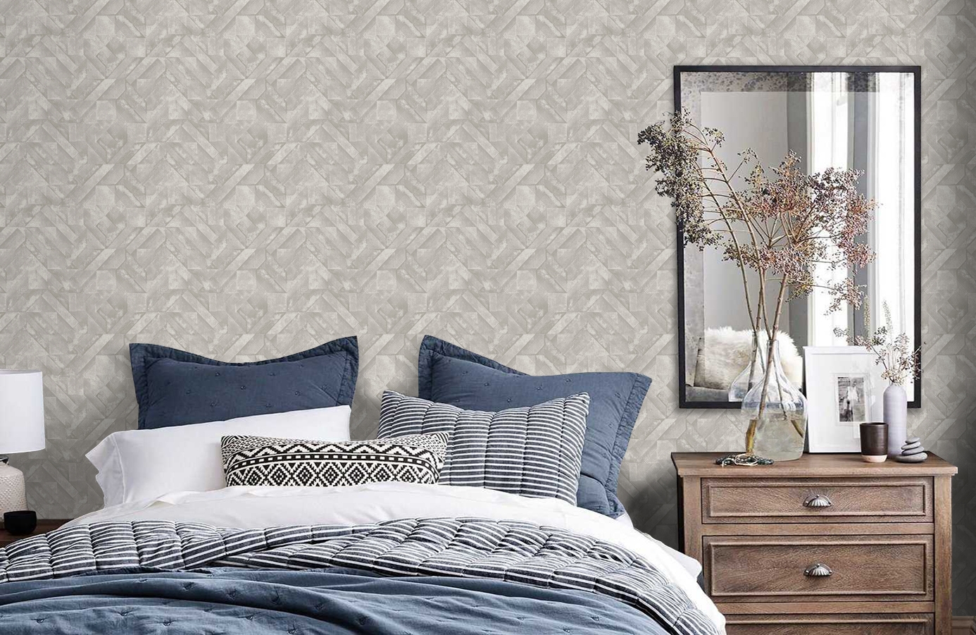 Обои 65690 фото в интерьере спальни