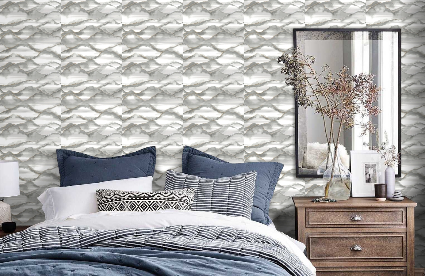 Обои 90420 фото в интерьере спальни