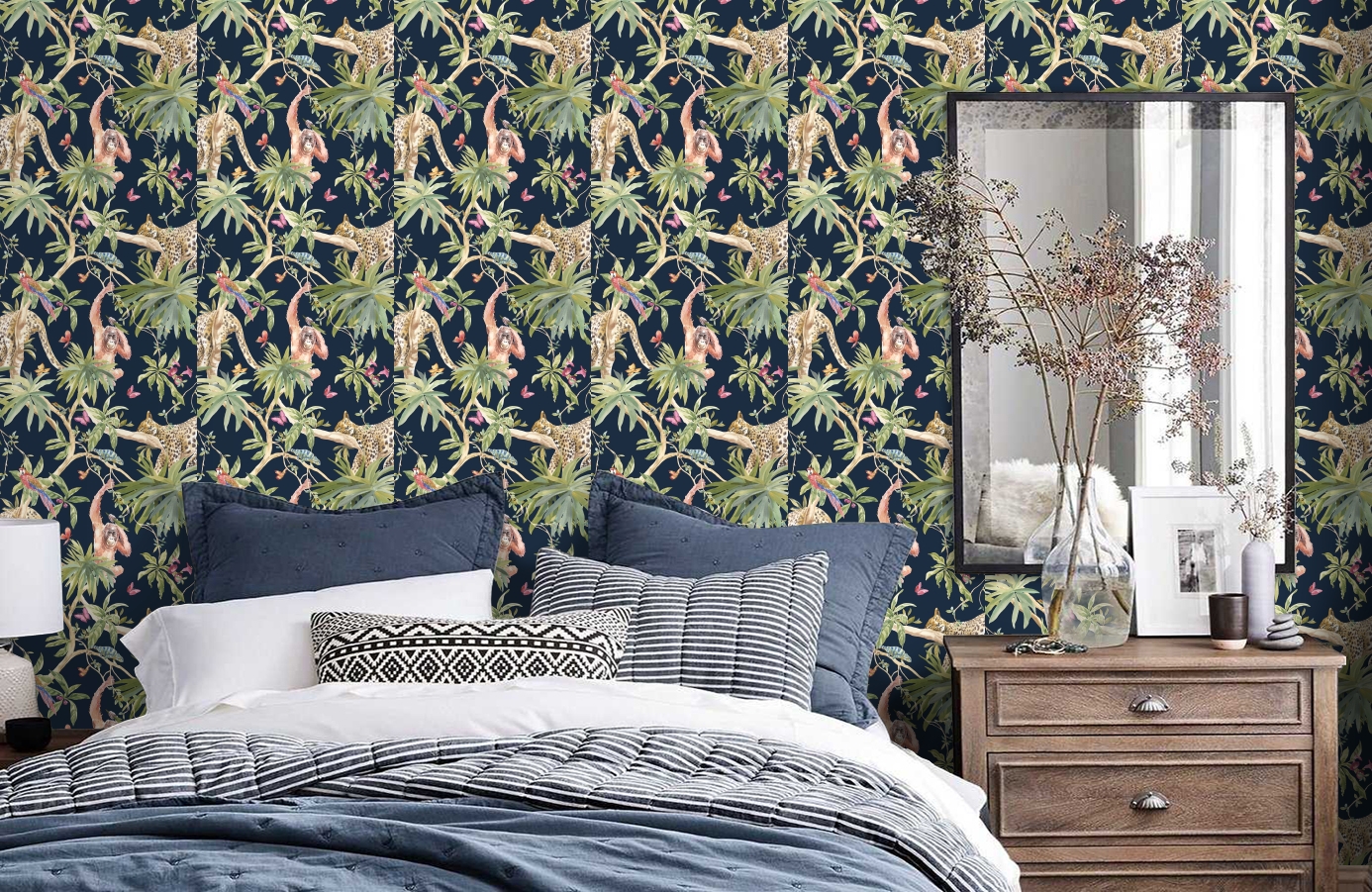 Обои 90560 фото в интерьере спальни