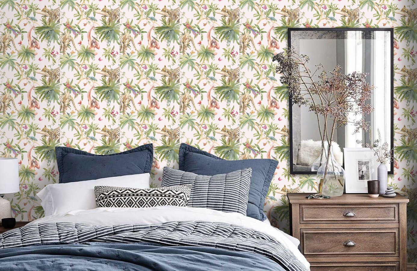 Обои 90561 фото в интерьере спальни