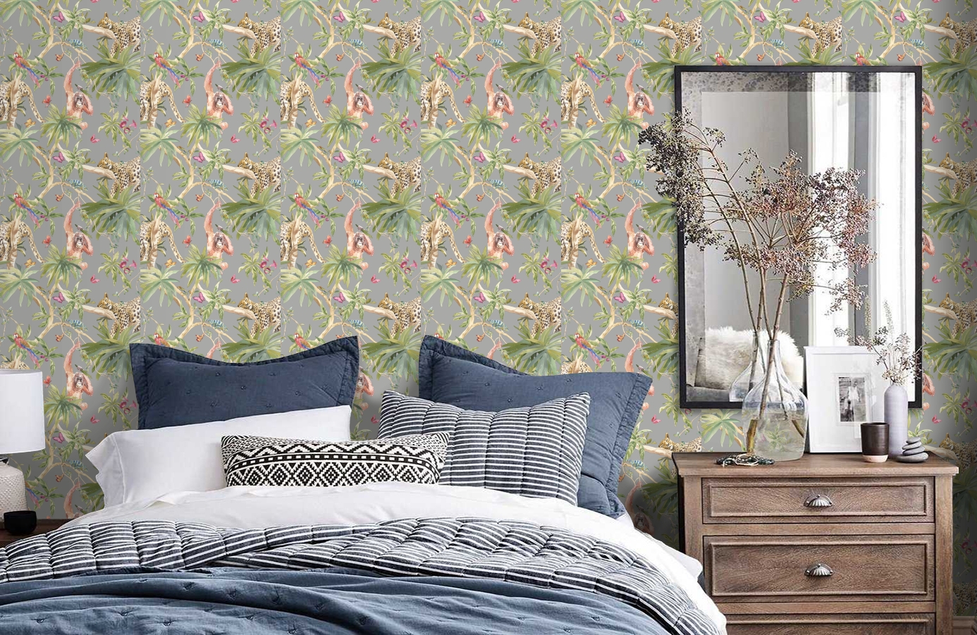 Обои 90562 фото в интерьере спальни