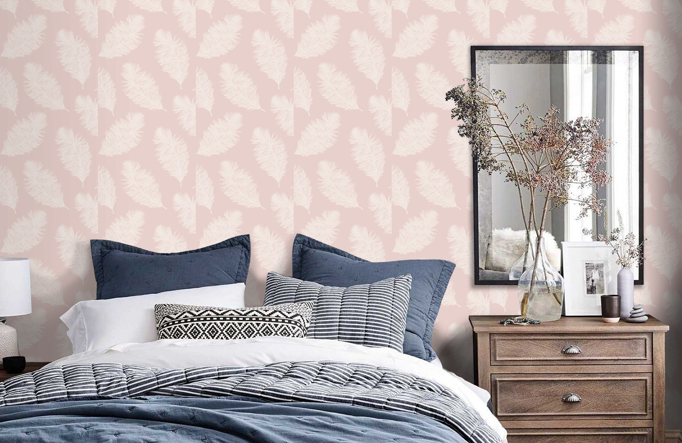 Обои 90860 фото в интерьере спальни