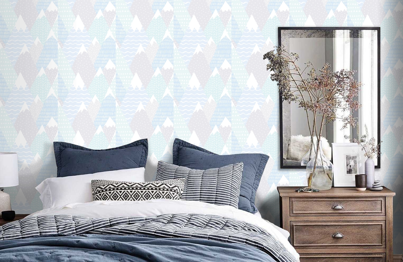 Обои 91052 фото в интерьере спальни