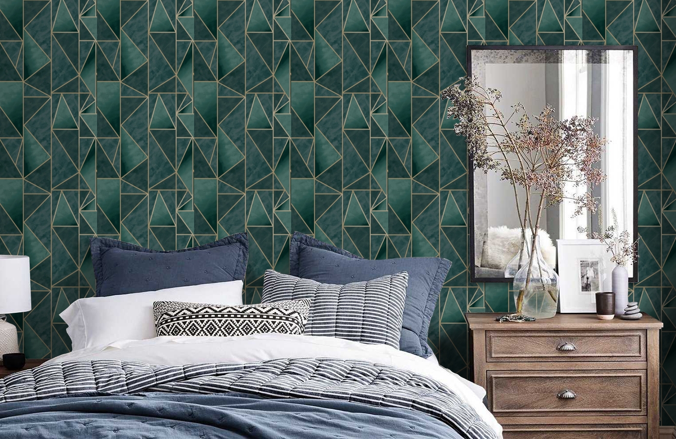 Обои 91141 фото в интерьере спальни