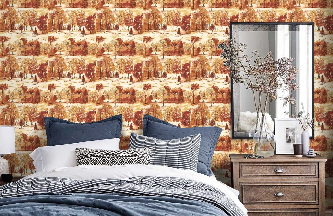 Обои 98560 фото в интерьере спальни