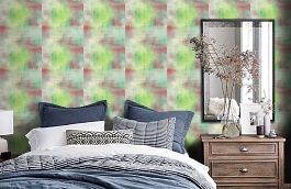 Обои AH40101 фото в интерьере спальни превью